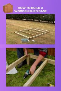 How to build a wooden shed base